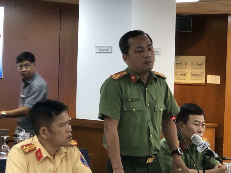 Thượng tá Trần Thanh Giang - Phó trưởng phòng tham mưu Công an TP.HCM