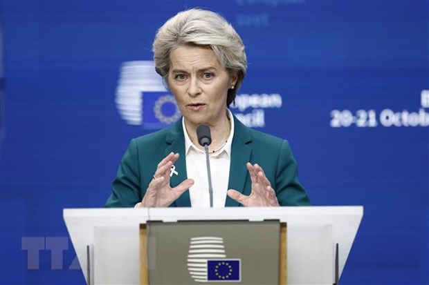 Chủ tịch Ủy ban châu Âu (EC) Ursula von der Leyen. Ảnh: AFP/TTXVN