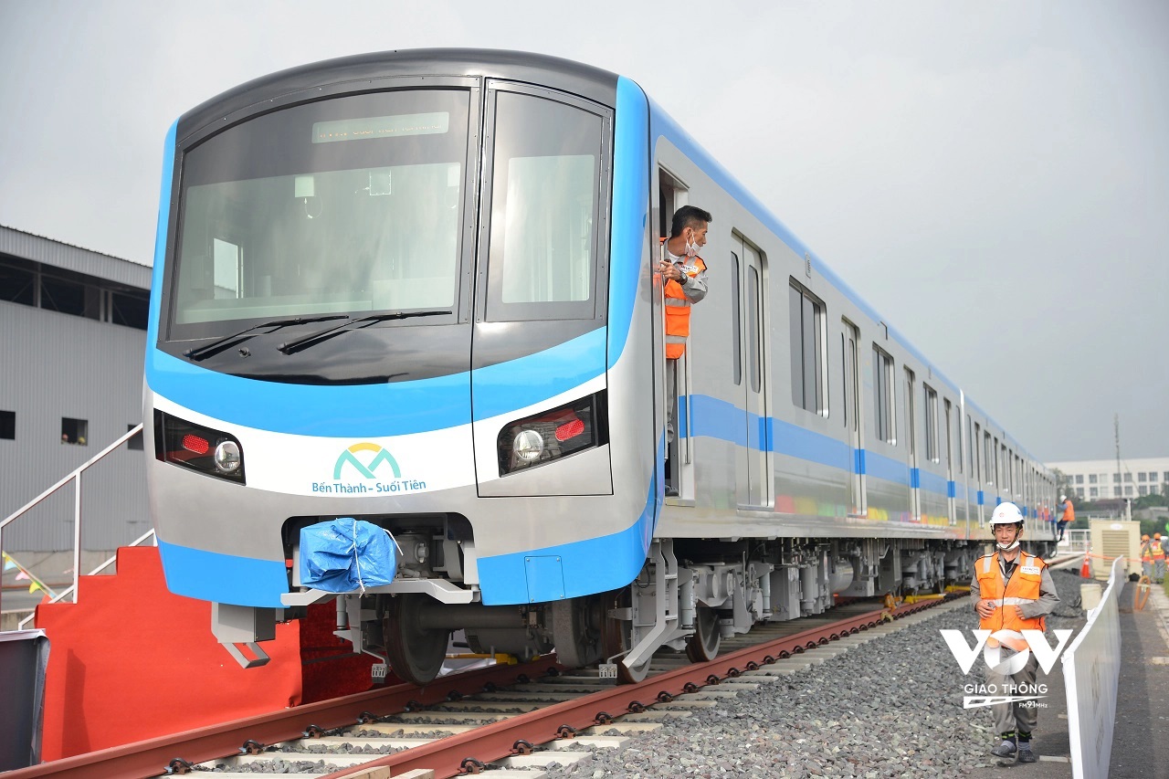 Đoàn tàu của dự án metro số 1 Bến Thành – Suối Tiên