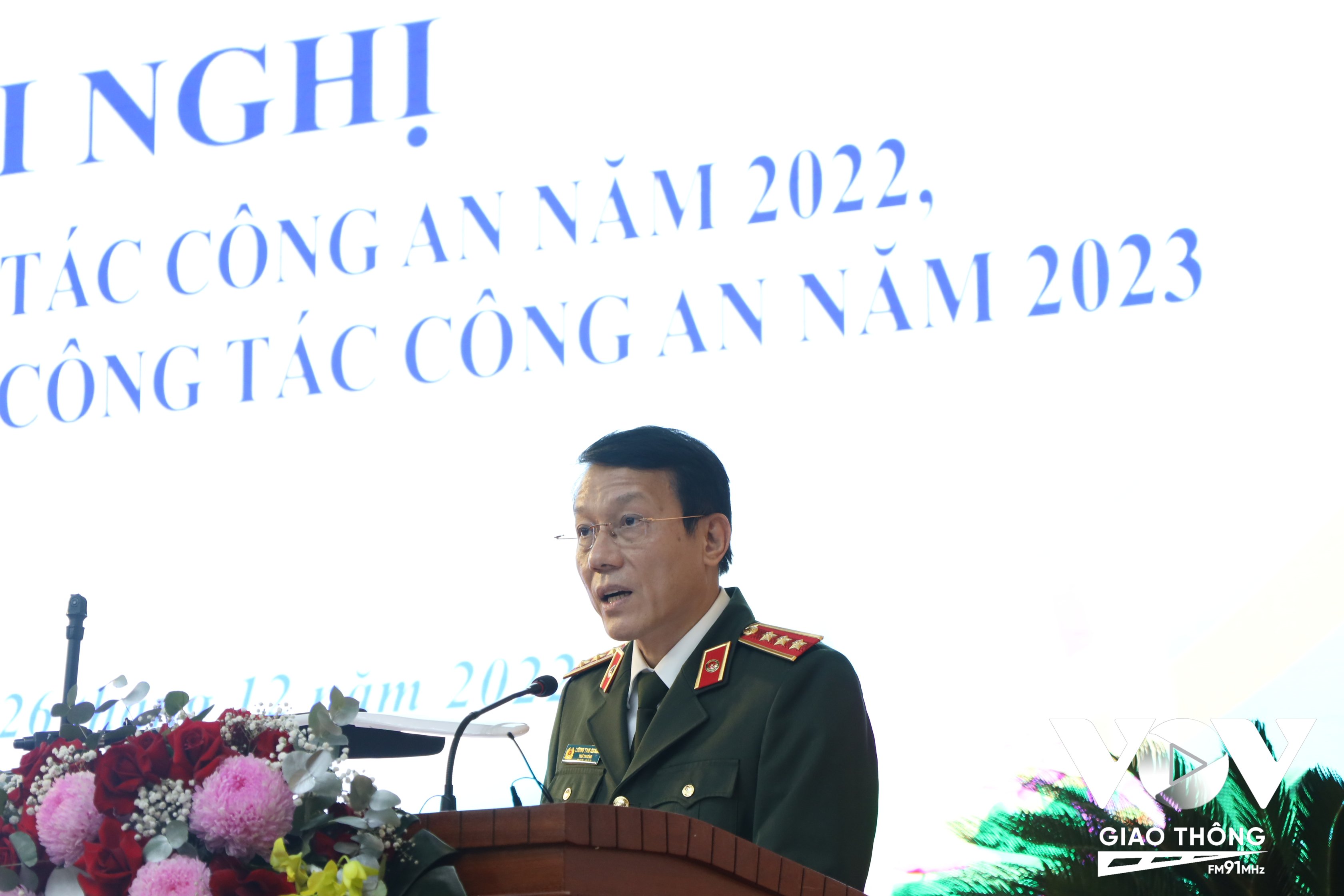 Thượng tướng Lương Tam Quang, Thứ trưởng Bộ Công an phát biểu chỉ đạo hội nghị
