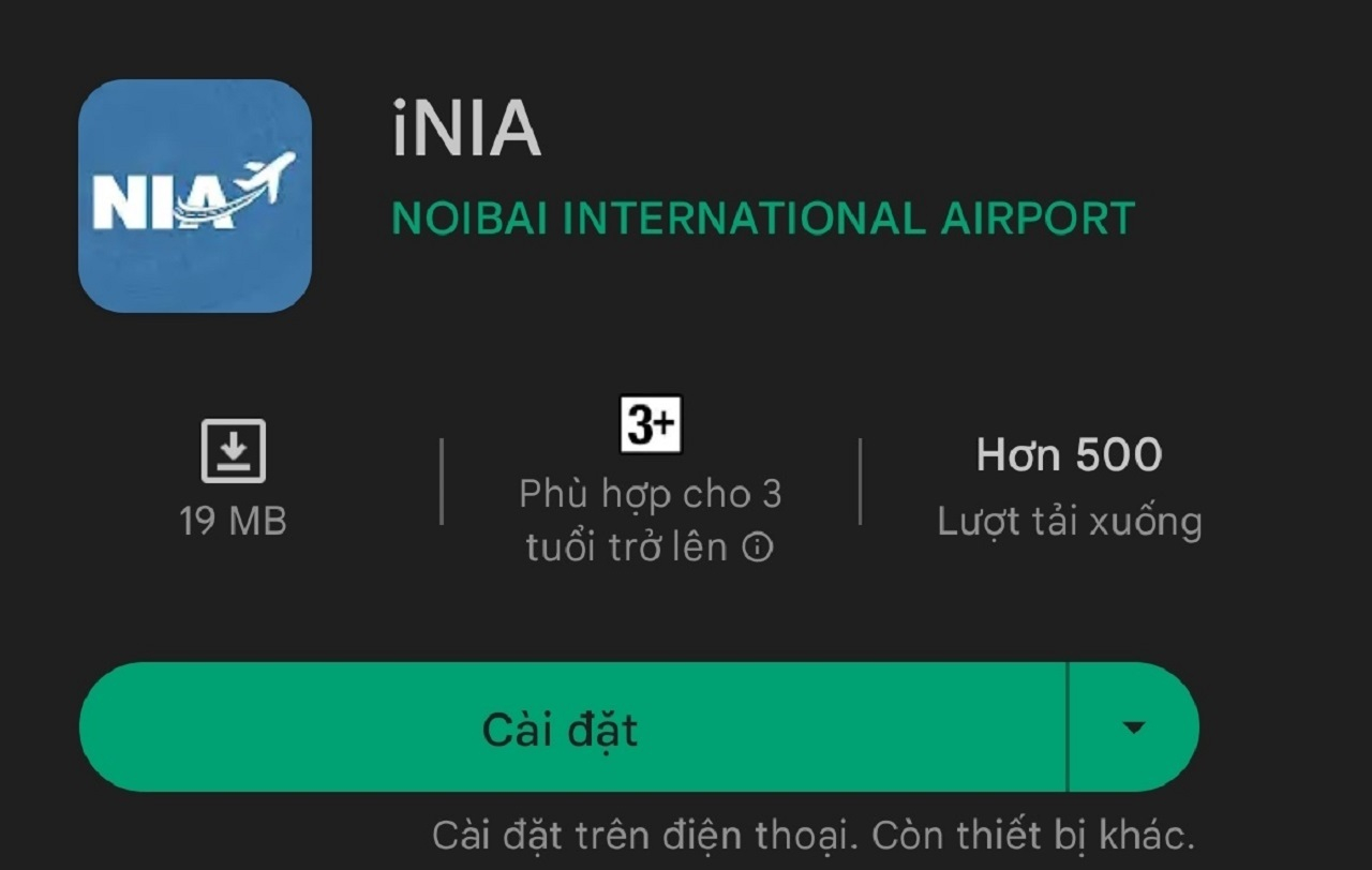Ứng dụng có tên iNIA có thể dễ dàng được cài đặt trên các điện thoại thông minh hệ điều hành IOS và Android