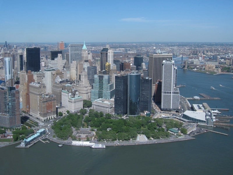 Khu dân cư Battery Park City ở New York (Mỹ) được đánh giá là một mô hình quy hoạch ven sông cực kỳ thành công. Nguồn ảnh: Wikipedia