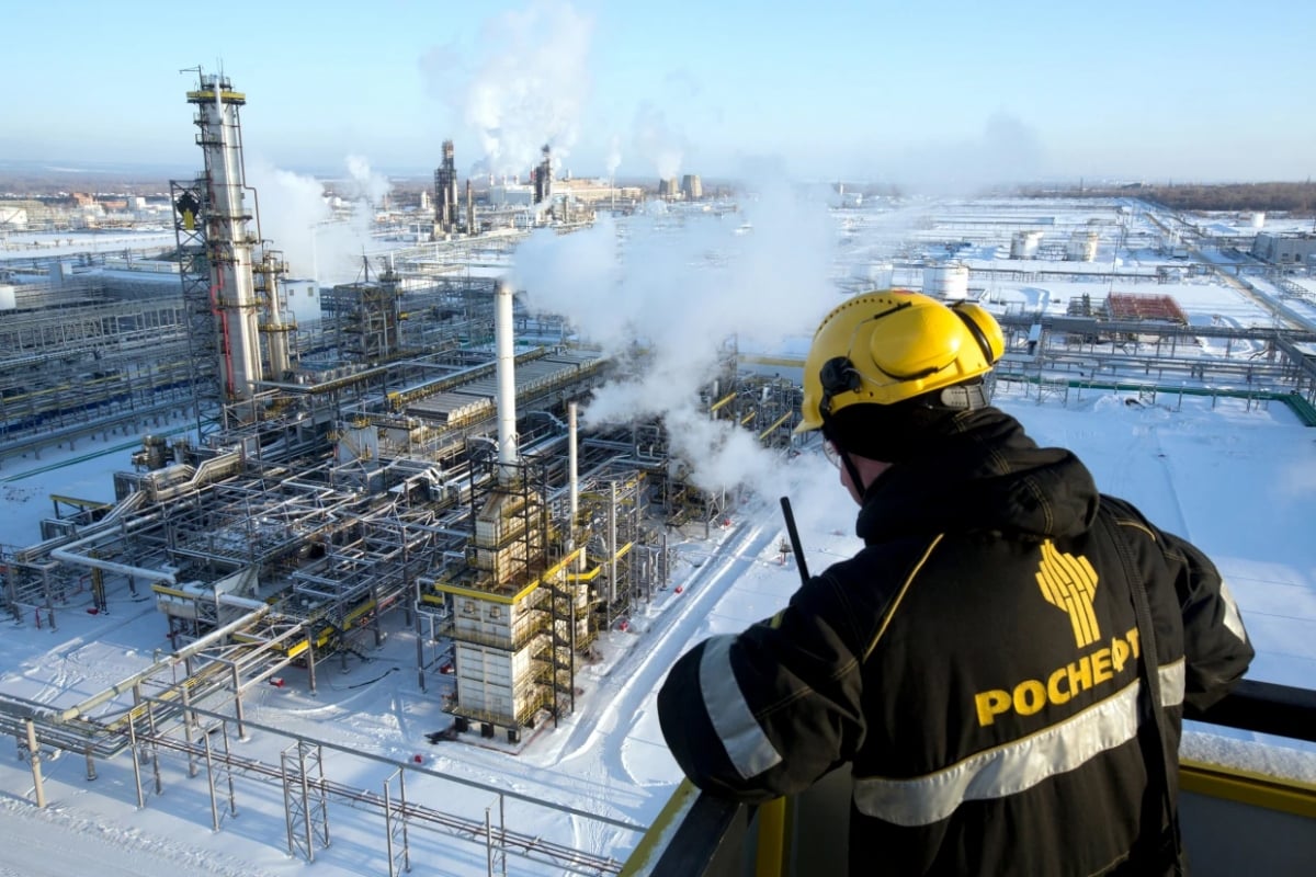 Nhà máy lọc dầu Novokuibyshevsk ở vùng Samara của Nga. Ảnh: Getty