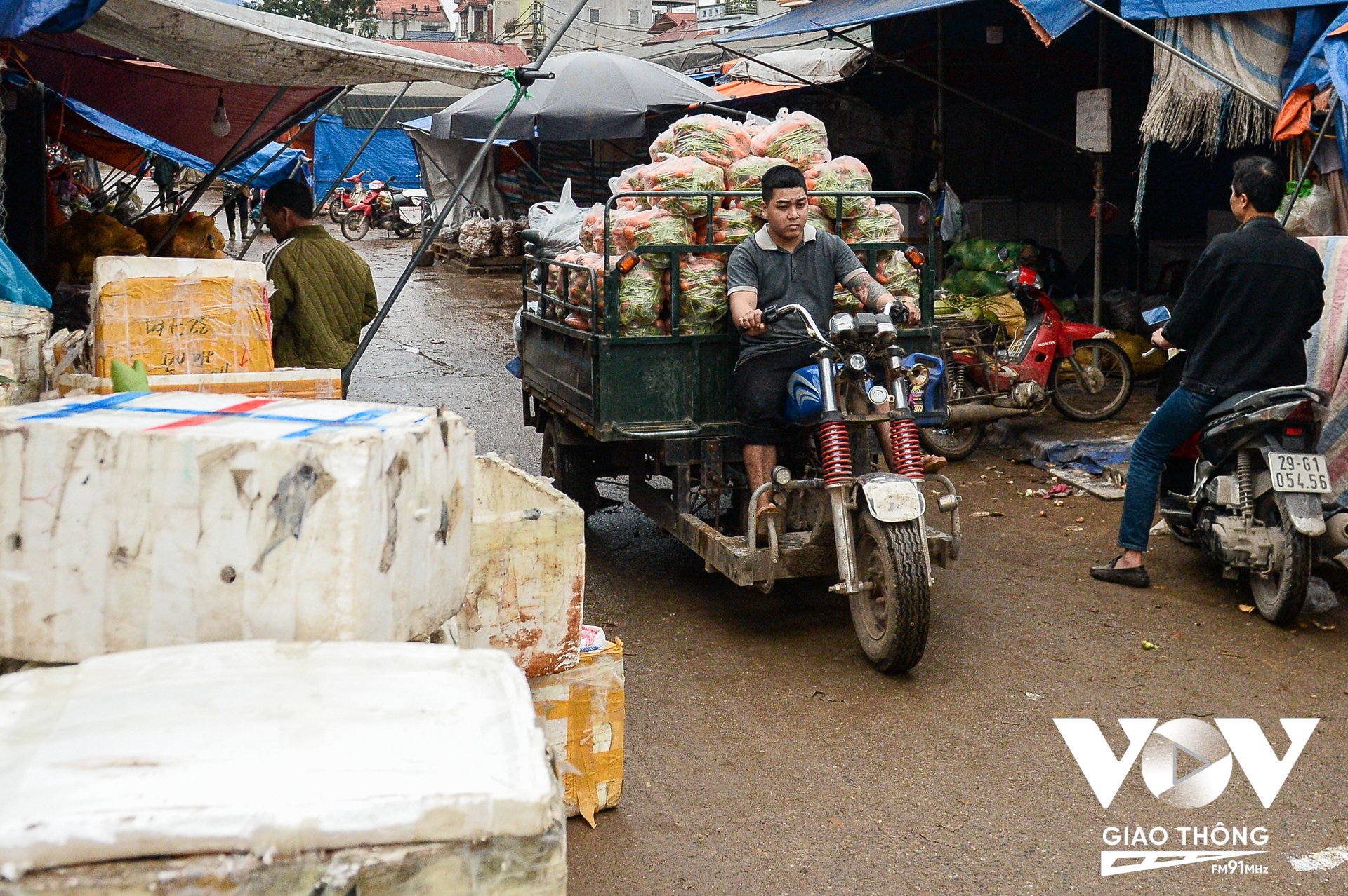 Là chợ đầu mối lưu chuyển hàng hóa của tỉnh Hưng Yên và các tỉnh, thành phố lân cận. Chợ đầu mối Đông Tảo hiện lên với vẻ nhộn nhịp người, xe chở rau, củ quả.