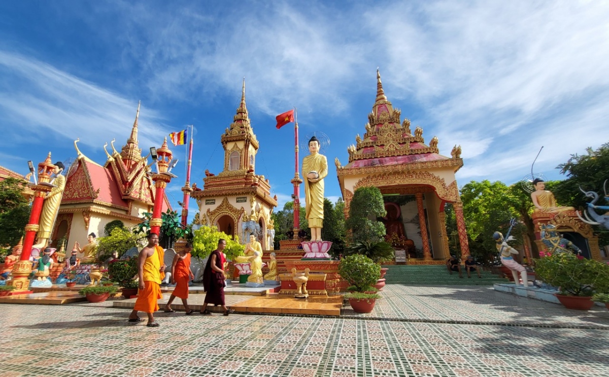Chùa Xiêm Cán - ngôi chùa Khmer cổ kính ở Bạc Liêu vừa được công nhận là điểm du lịch tiêu biểu khu vực ĐBSCL.