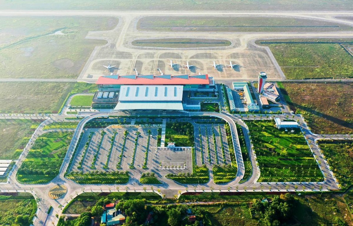 Cảng hàng không quốc tế Vân Đồn tại tỉnh Quảng Ninh được đầu tư theo hình thức xã hội hóa. (Ảnh: CTV/Vietnam+)