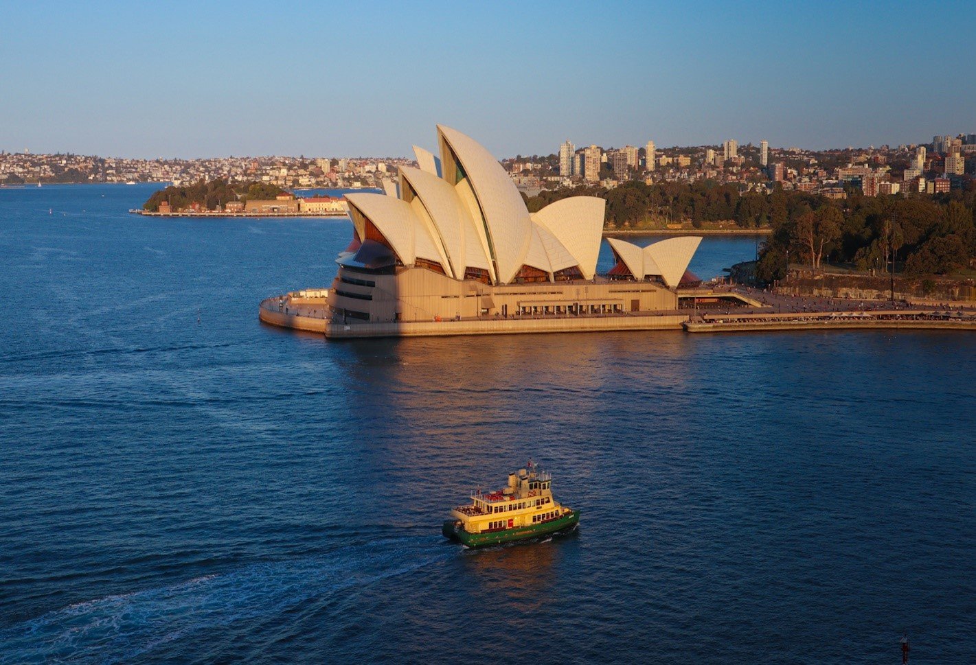 Hoàng hôn Sydney nhìn từ cầu cảng Harbour - ảnh Hải An