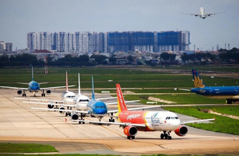 Cục Hàng không vừa đề nghị các hãng hàng không tăng chuyến trên các chặng từ Hà Nội, TP HCM đến các điểm du lịch dịp lễ sắp tới - Ảnh minh họa ACV