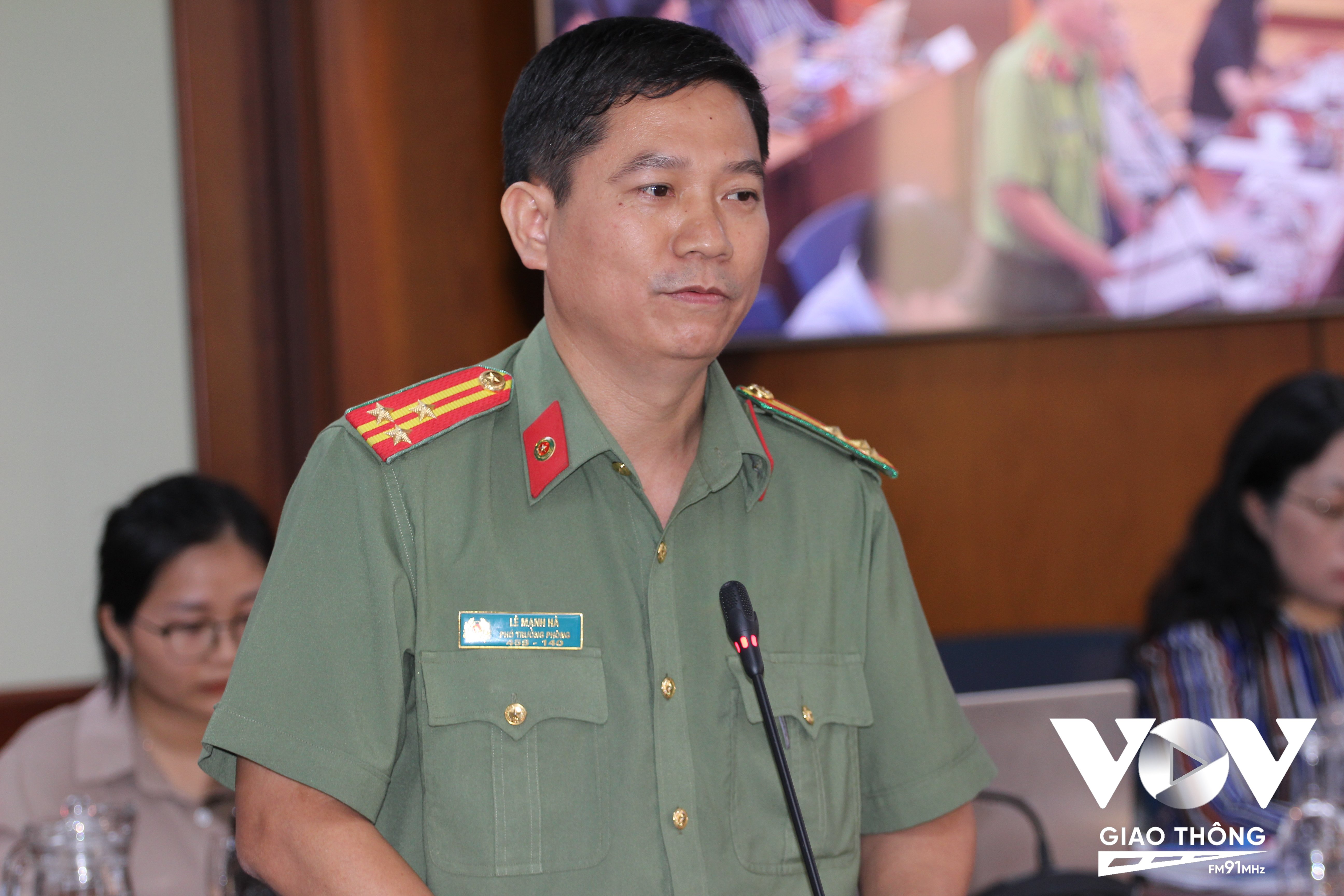 Thượng tá Lê Mạnh Hà – Phó trưởng phòng Tham mưu, Công an TP.HCM thông tin vụ việc điều tra Metro vẽ bậy.