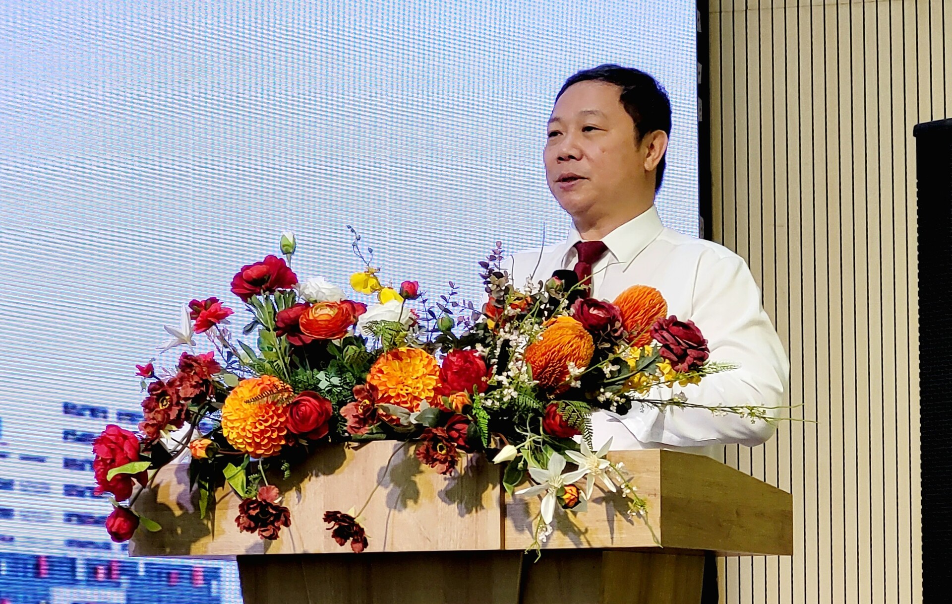 Phó chủ tịch TP.HCM Dương Anh Đức phát biểu tại lễ khánh thành