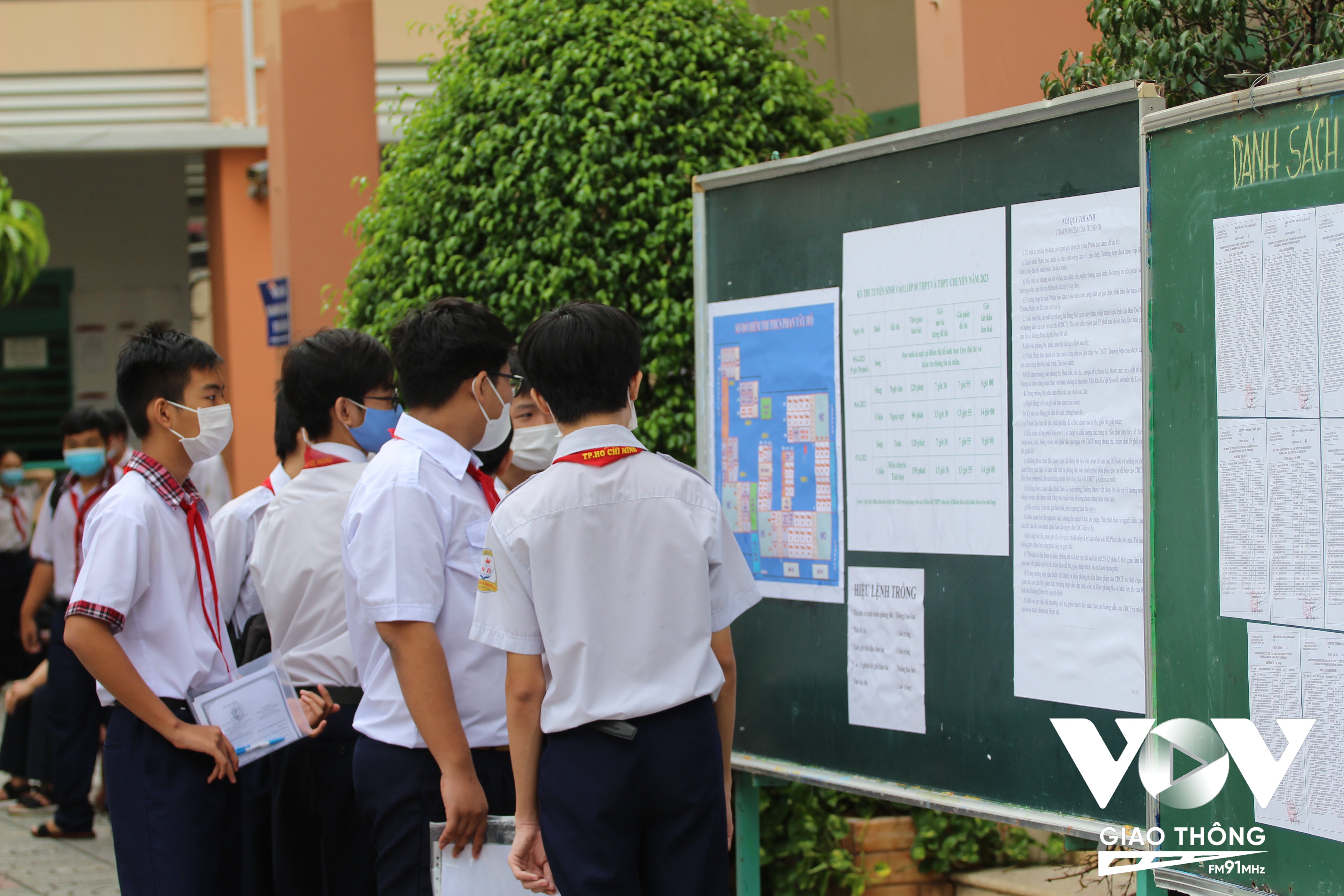 Điểm thi THCS Phan Tây Hồ có 840 thí sinh đến từ 4 trường THCS trên địa bàn quận Gò Vấp.