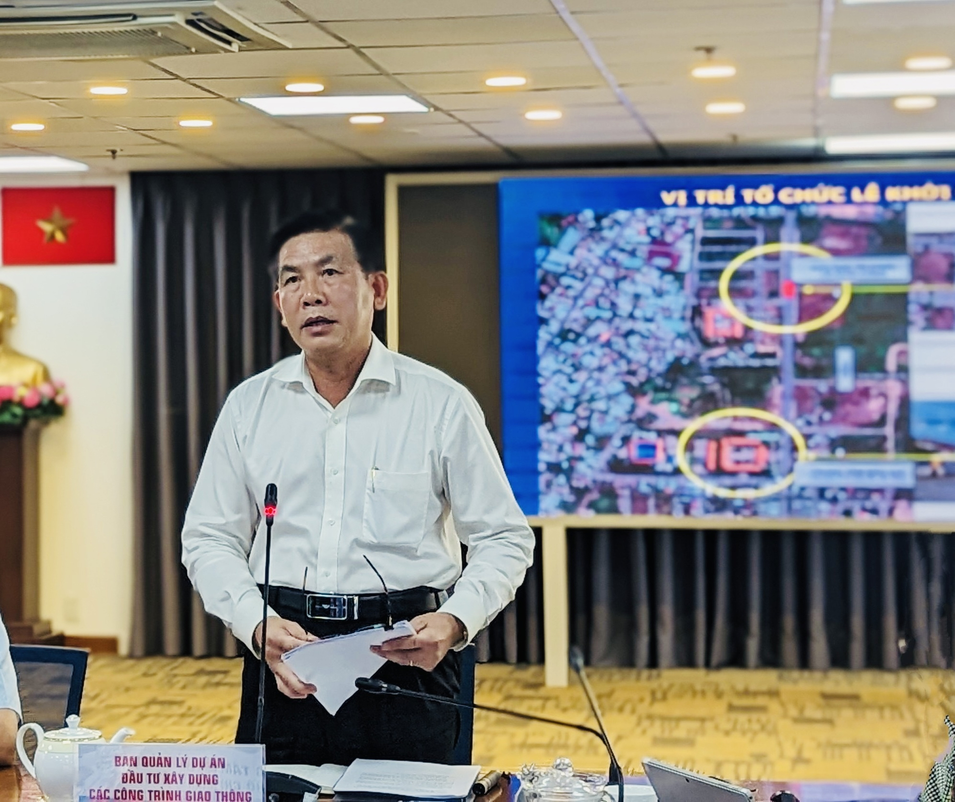 Ông Lương Minh Phúc - Trưởng ban quản lý dự án đầu tư xây dựng các công trình giao thông TP.HCM