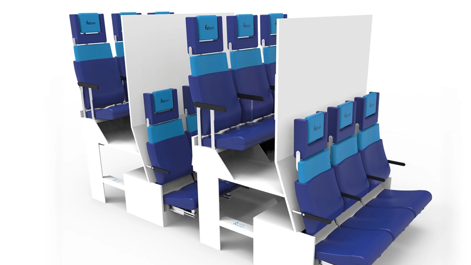 Thiết kế ghế 2 tầng cho khoang phổ thông máy bay của Alejandro Vicente đã gây ra nhiều tranh cãi. Ảnh: Crystal Cabin Awards