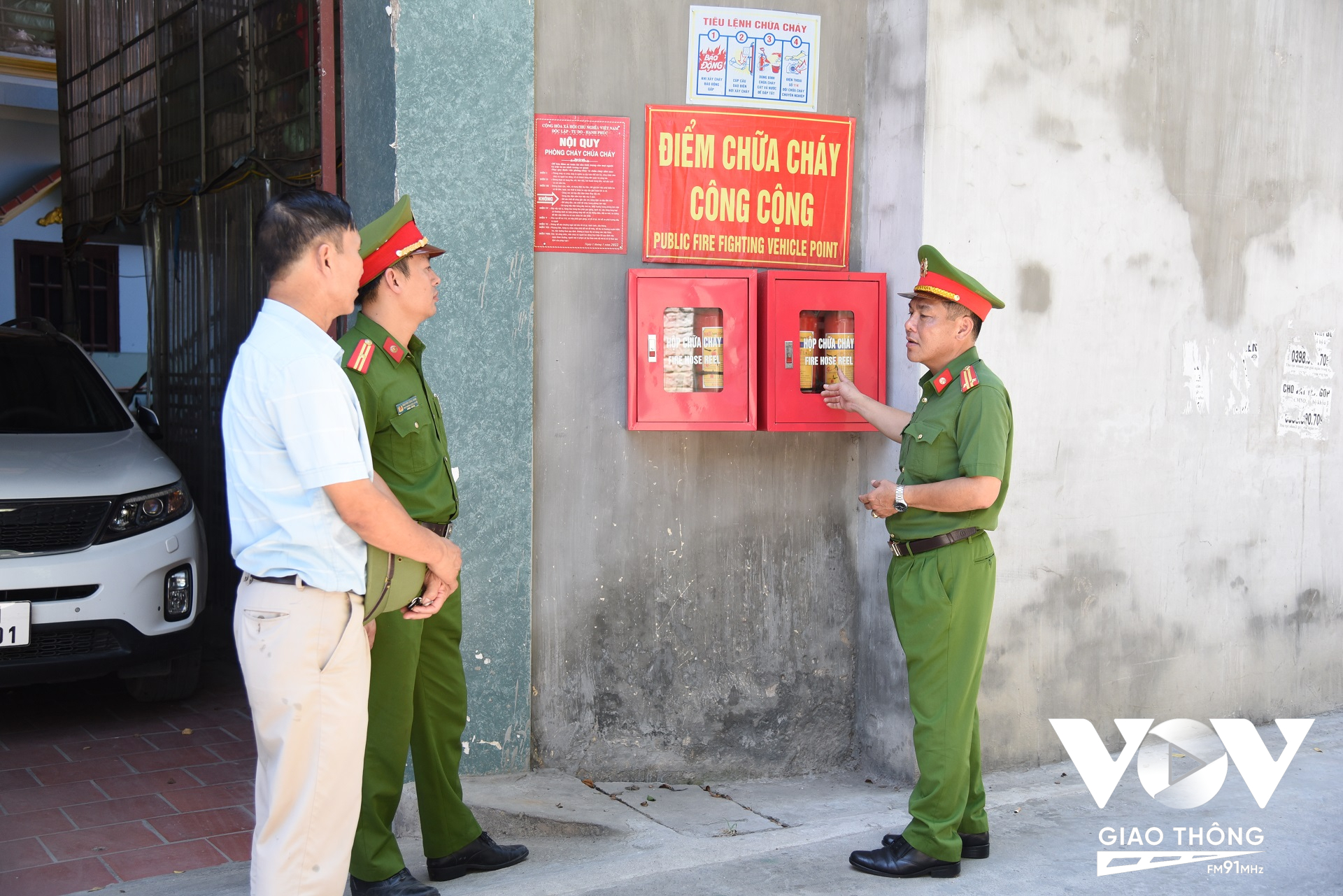 Một điểm chữa cháy công cộng tại tại thôn Tân Tiến, xã Phương Trung (huyện Thanh Oai)