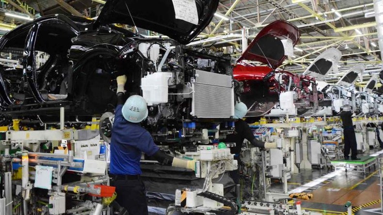 Toyota tìm cách giảm lượng khí thải carbon tại các nhà máy lắp ráp và trong toàn bộ chuỗi cung ứng của mình - Ảnh minh họa