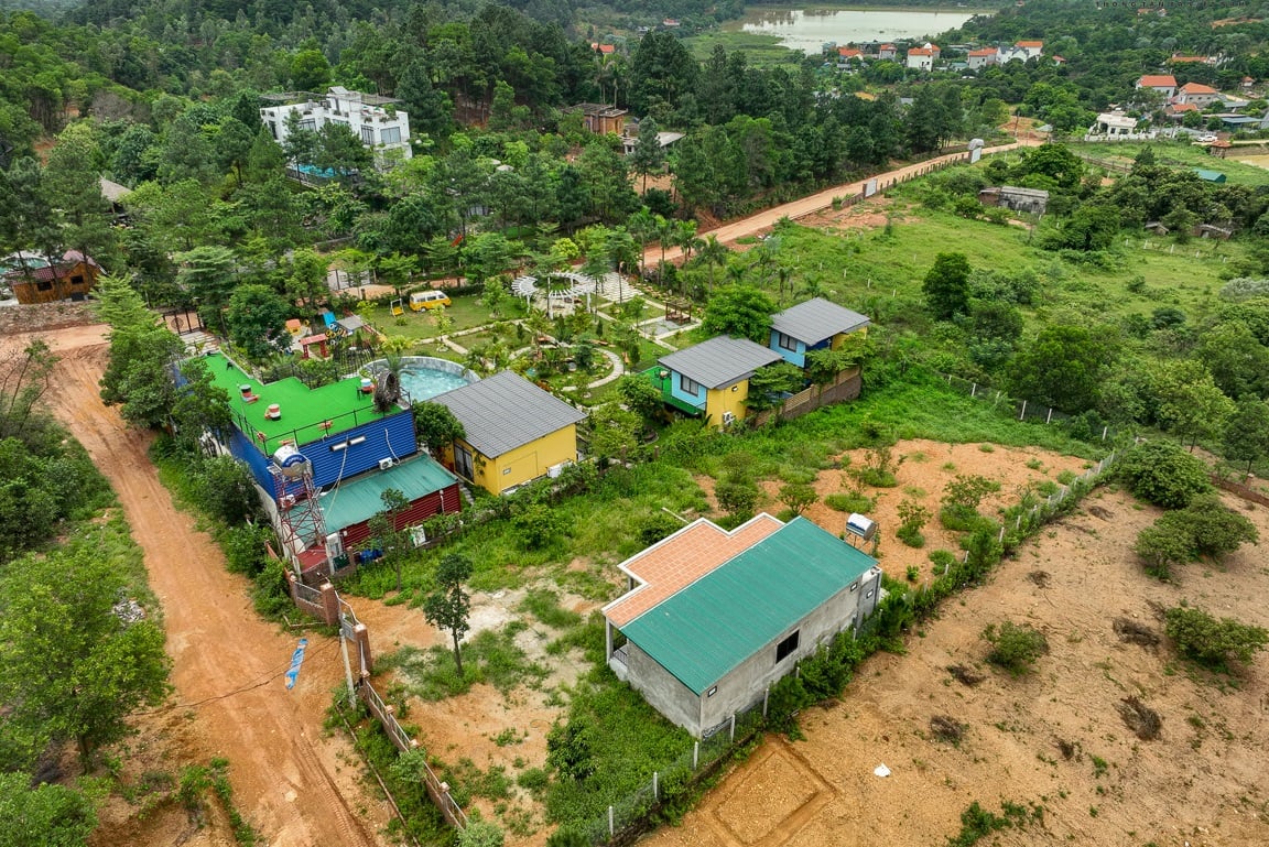Những công trình vi phạm xây dựng năm trong quy hoạch đất rừng tjai huyện Sóc Sơn