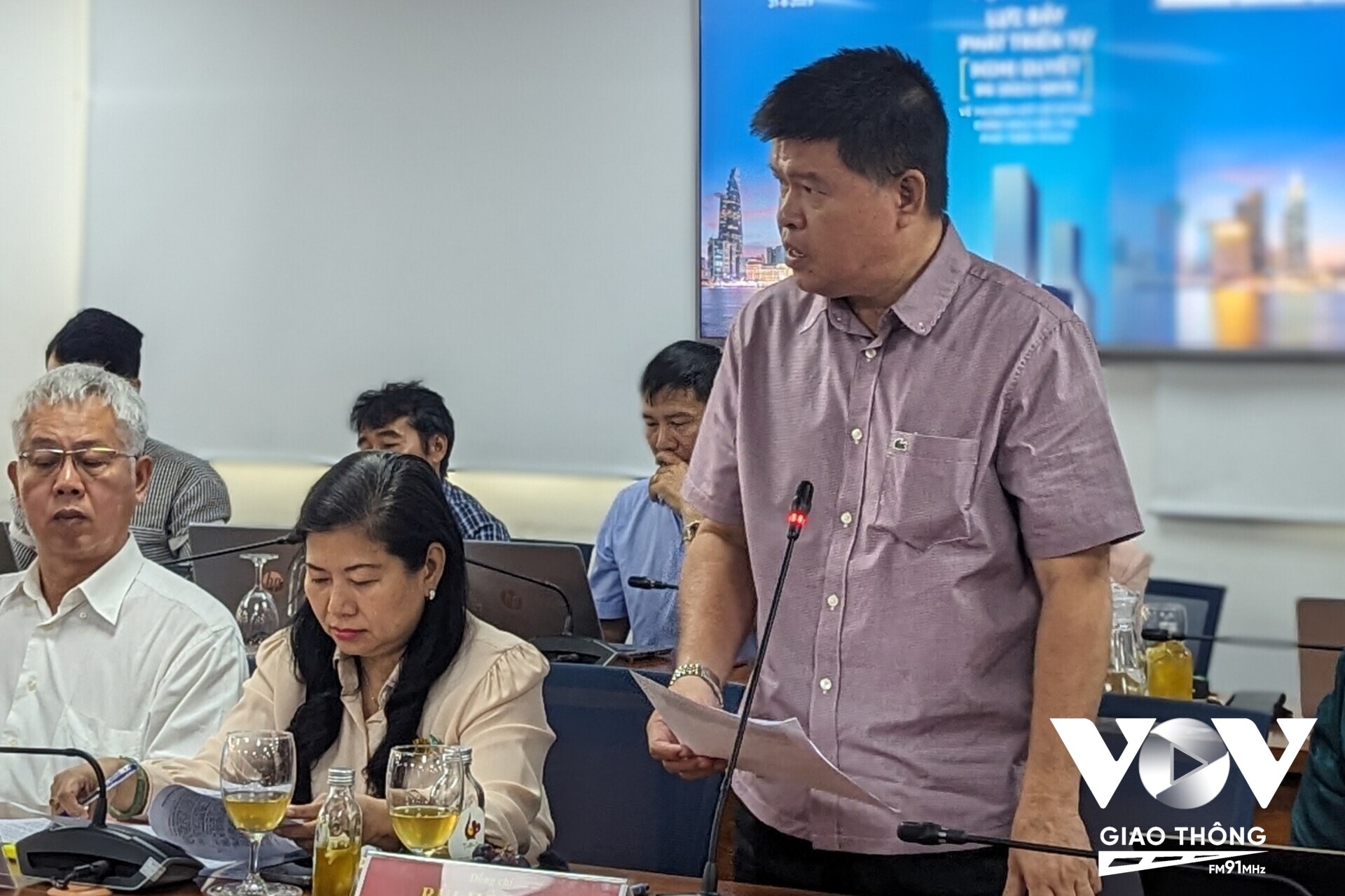 Ông Bùi Hoà An - Phó Giám đốc Sở GTVT TPHCM chia sẻ tại Toạ đàm “Lực đẩy phát triển từ Nghị quyết 98/2023/QH15”