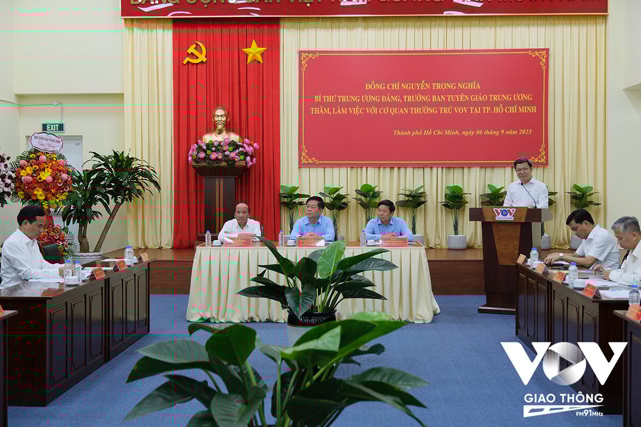 Nhân kỷ niệm 78 năm ngày thành lập Đài tiếng nói Việt Nam (07/09/1945 – 07/09/2023), sáng ngày 6/9, đồng chí Nguyễn Trọng Nghĩa – Bí thư Trung ương Đảng, Trưởng Ban Tuyên giáo Trung ương đến thăm và làm việc với Cơ quan thường trú Đài Tiếng nói VIệt Nam tại TP.HCM.