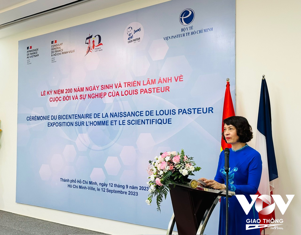 Thứ trưởng Bộ Y tế Nguyễn Thị Liên Hương phát biểu tại triển lãm