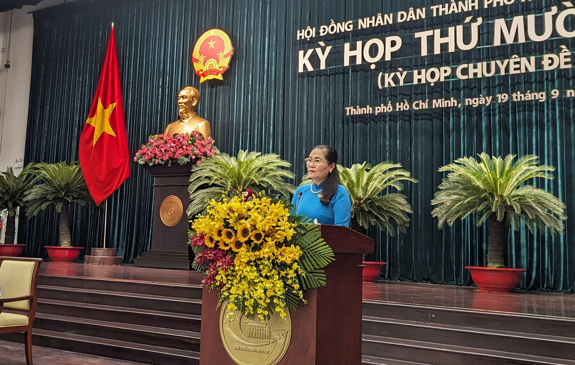 Chủ tịch HĐND TP.HCM Nguyễn Thị Lệ