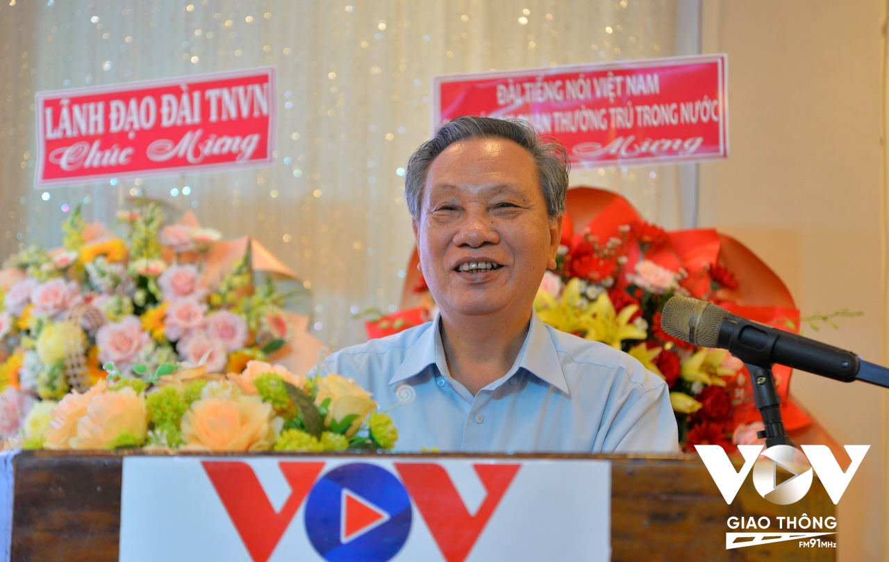 Ông Võ Minh Quang - Nguyên Giám đốc CQTT Đài TNVN khu vực ĐBSCL nhắc về những kỷ niệm và tự hào đây là Đài truyền thanh quốc gia đã đóng góp rất nhiều trong công tác tuyên truyền ở khu vực ĐBSCL