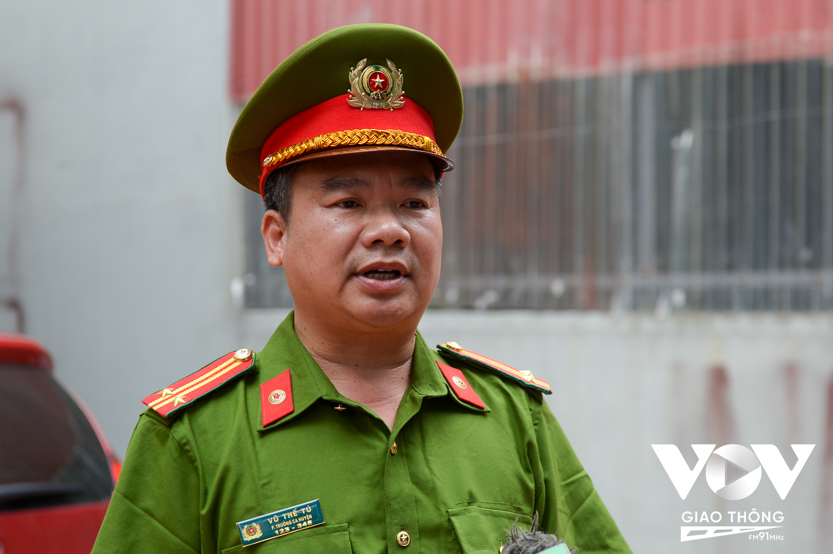 Trung tá Vũ Thế Tú – Phó trưởng Công an huyện Sóc Sơn, Hà Nội