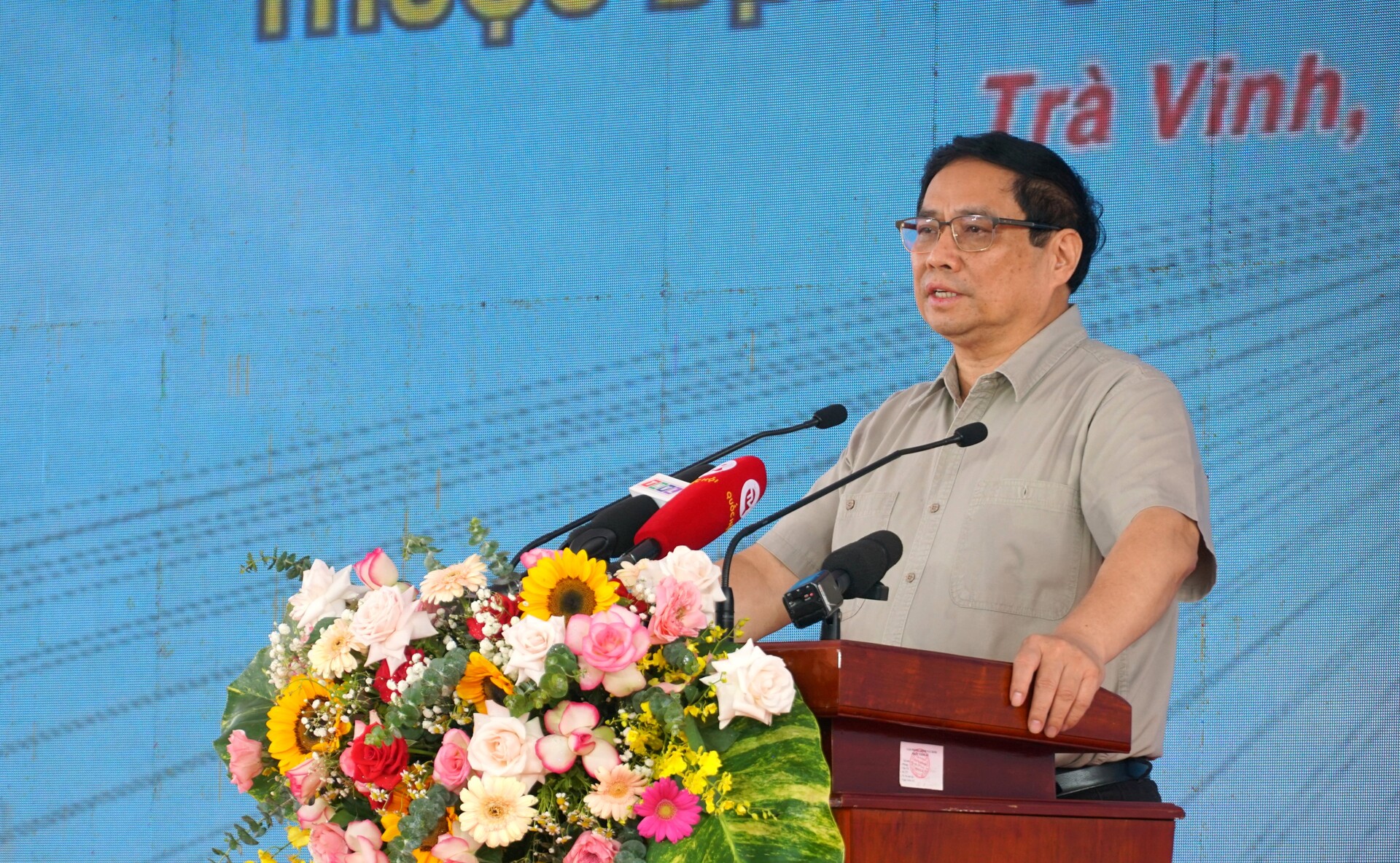 Thủ tướng Chính phủ Phạm Minh Chính phát biểu chỉ đạo tại lễ Khởi công