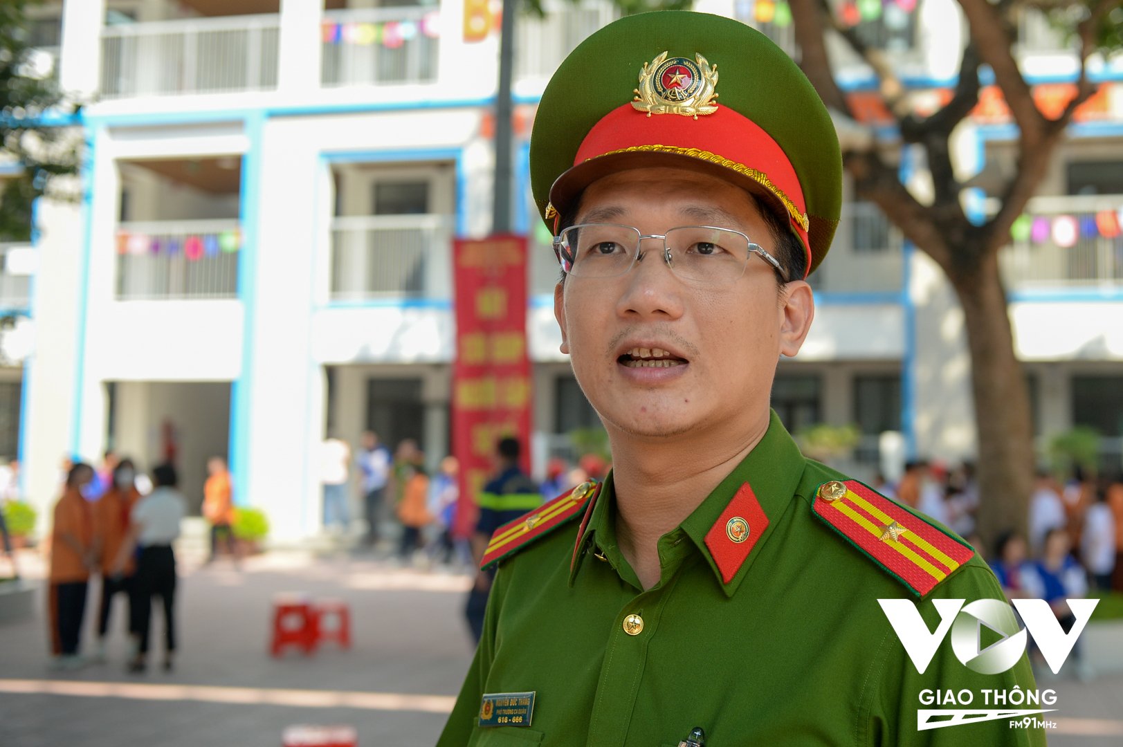 Thiếu tá Nguyễn Đức Thắng - Phó Trưởng Công an quận Ba Đình, Hà Nội.