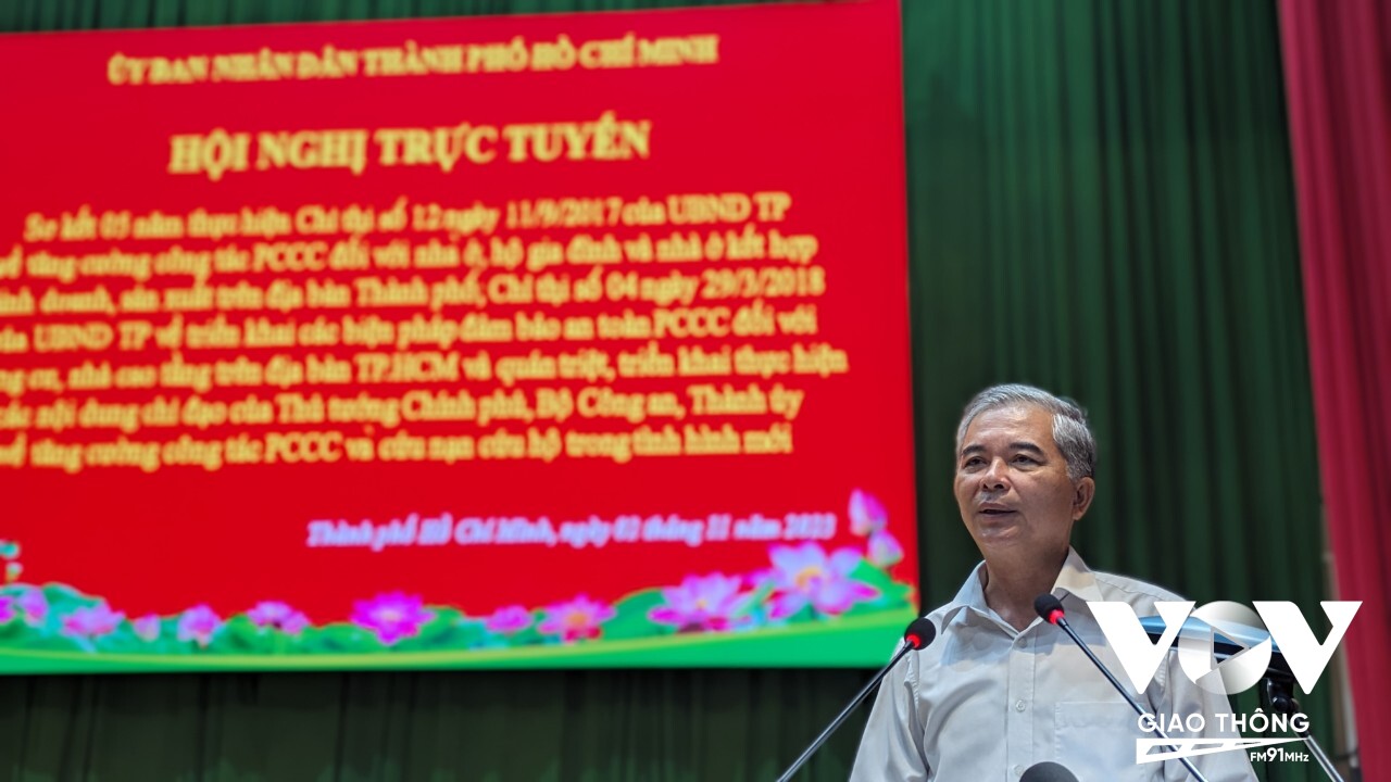 Ông Ngô Minh Châu – Phó chủ tịch UBND TP.HCM phát biểu chỉ đạo hội nghị