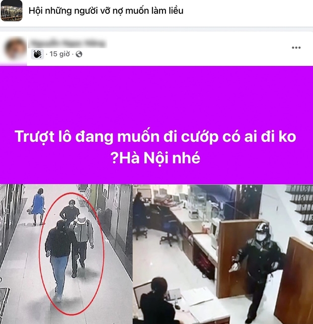 Các đối tượng gây ra 2 vụ cướp táo tợn trên địa bàn Hà Nội trong thời gian qua đều có điểm chung biết nhau qua hội nhóm ảo trên Facebook. Ảnh: QĐ