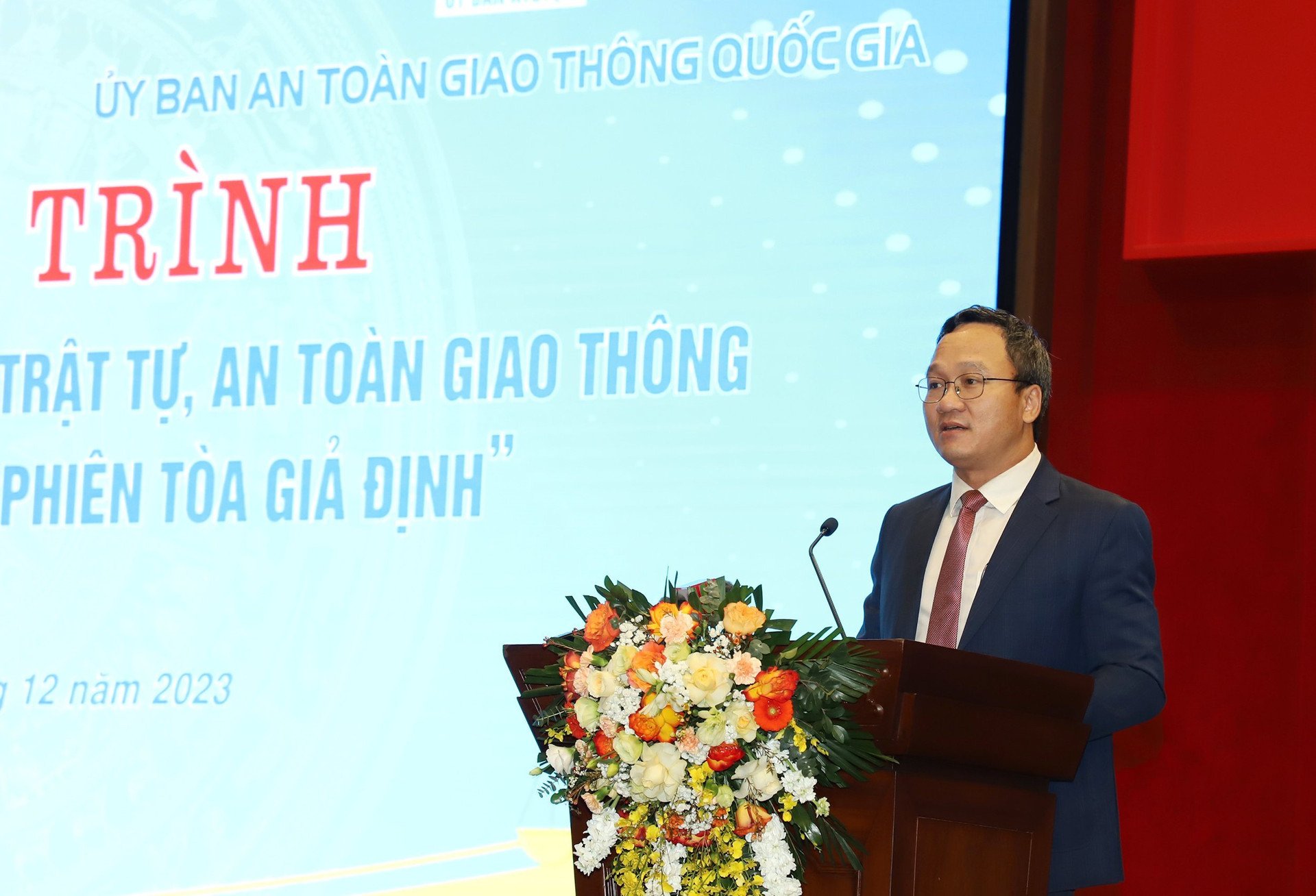 Ông Khuất Việt Hùng, Phó Chủ tịch chuyên trách Ủy ban An toàn giao thông Quốc gia. (Ảnh: Công Lý)