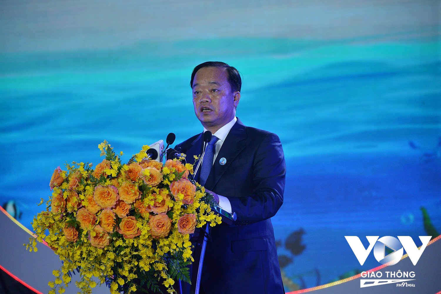 Chủ tịch UBND tỉnh Cà Mau Huỳnh Quốc Việt phát biểu khai mạc