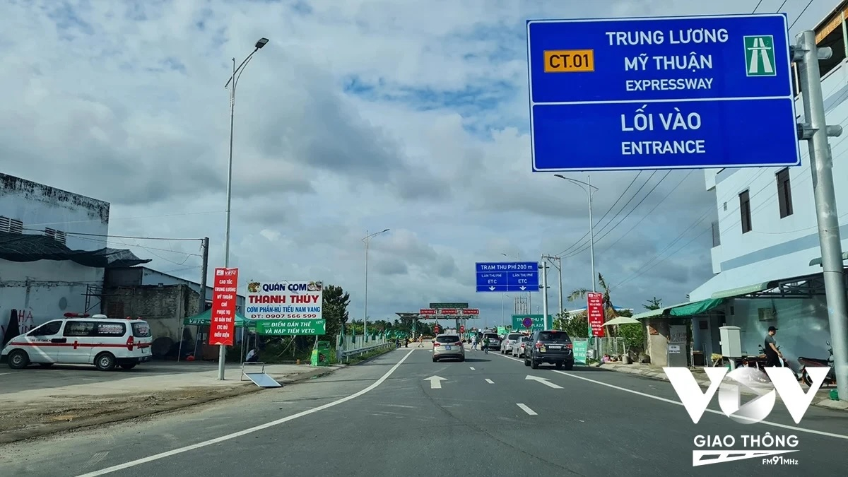 Tuyến đường bộ Cao tốc Trung Lương-Mỹ Thuận sẽ được rà soát, để nâng tốc độ chạy xe ô tô lên 90km/h theo chủ trương của Bộ GTVT (Ảnh: Vân Tịnh/VOVGT)