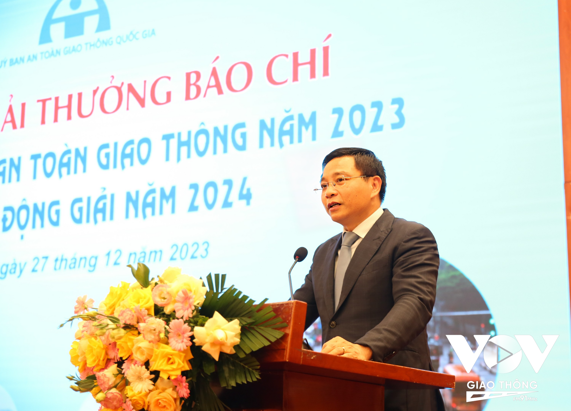 Bộ trưởng Bộ GTVT Nguyễn Văn Thắng - Phó Chủ tịch Thường trực Ủy ban ATGT Quốc gia