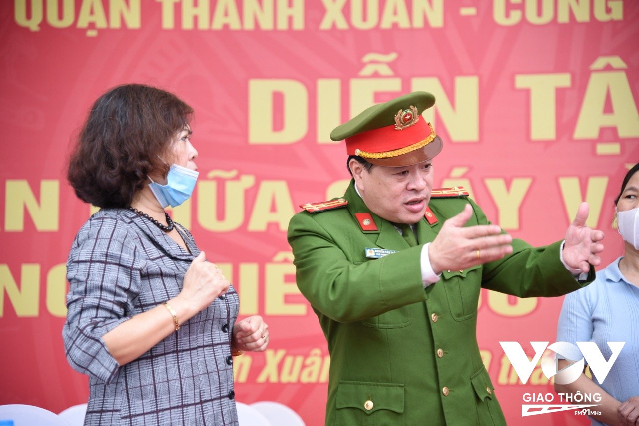 Thượng tá Nguyễn Văn Thắng – Phó trưởng Công an quận Thanh Xuân