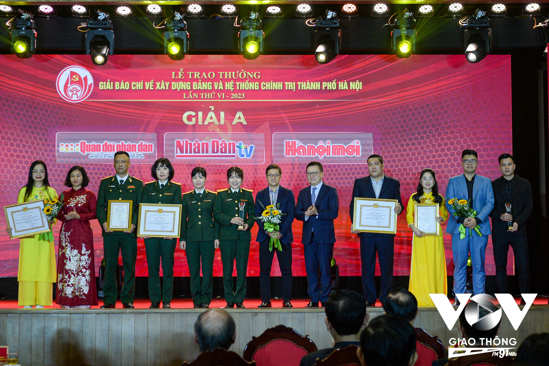 Lễ trao Giải báo chí về Xây dựng Đảng và hệ thống chính trị TP Hà Nội lần thứ VI - năm 2023.
