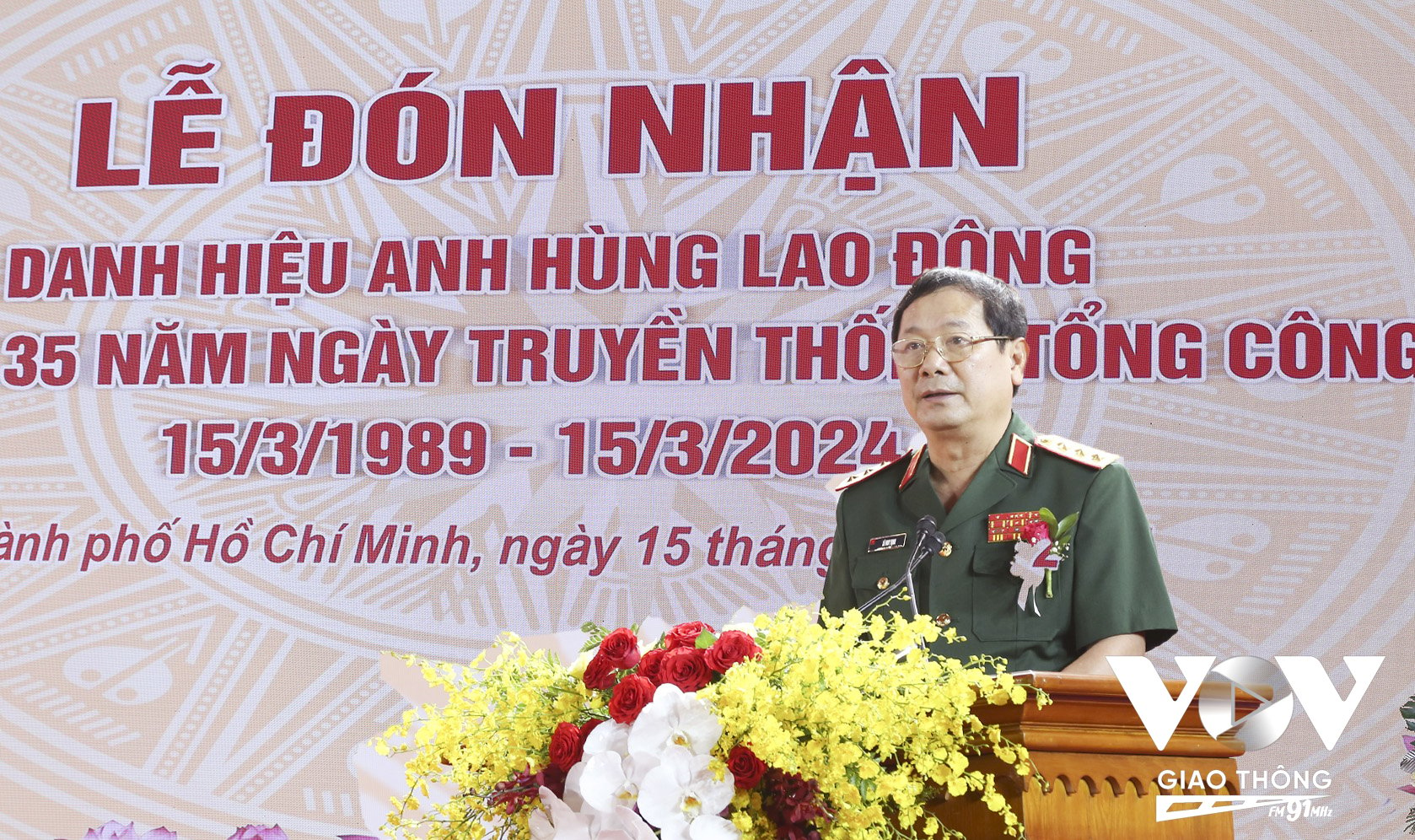 Thượng tướng Lê Huy Vịnh – Thứ trưởng Bộ Quốc Phòng đánh gía cao nỗ lực của Tổng công ty Tân Cảng Sài Gòn