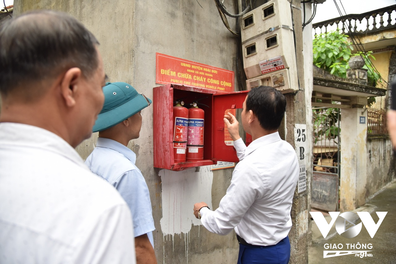 Một điểm chữa cháy công cộng tại thôn Cao Hạ, xã Đức Giang, huyện Hoài Đức