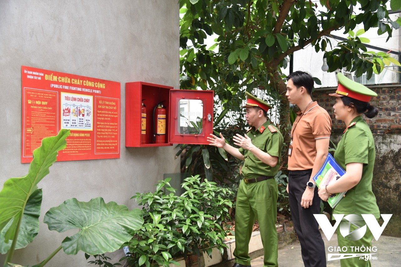Một điểm chữa cháy công cộng trên địa bàn phường Xuân La, quận Tây Hồ
