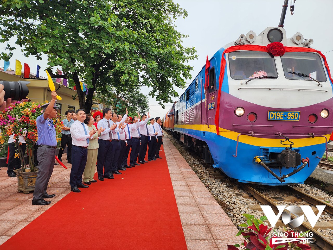 Lễ Khai trương đoàn tàu vận chuyển hàng hóa đầu tiên từ Ga Cao Xá tham gia hành trình liên vận quốc tế