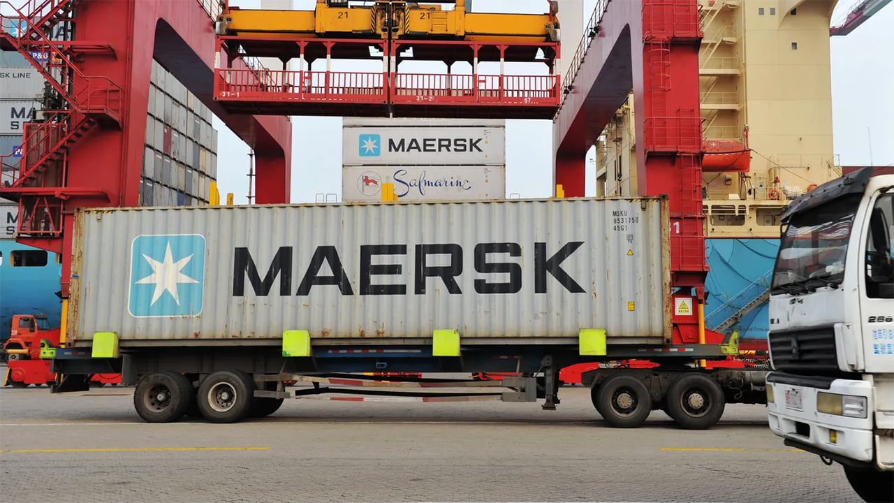 Maersk đang tăng cường hoạt động kinh doanh hậu cần, giao hàng từ điểm đầu tới chặng cuối - Ảnh Reuters