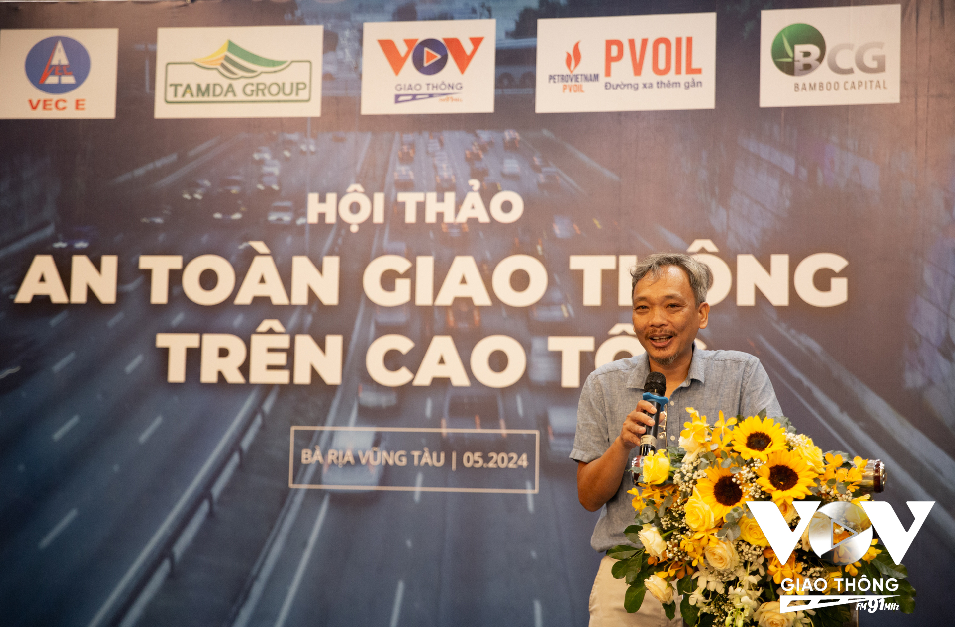 Nhà báo Phạm Trung Tuyến - Phó Giám đốc Kênh VOV Giao thông