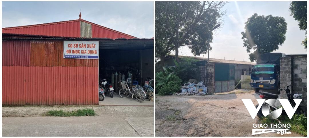 Người dân thôn Nghi Lộc, xã Sơn Công, huyện Ứng Hòa, Hà Nội phản ánh tình trạng ô nhiễm kép từ các trại lợn và xưởng inox (Ảnh - Minh Hiếu)