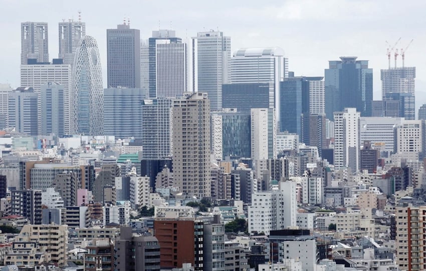 Các tòa nhà cao tầng ở thủ đô Tokyo, Nhật Bản. Ảnh minh họa: The Japan Times/TTXVN