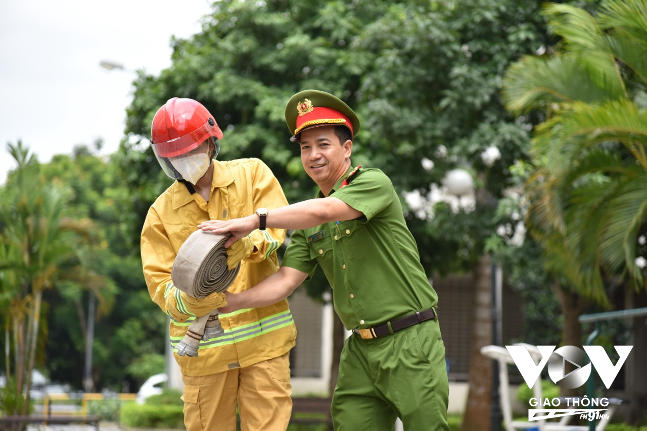 Trung tá Phùng Ngọc Hải, Phó đội trưởng Đội Cảnh sát PCCC&CNCH Công an huyện Quốc Oai