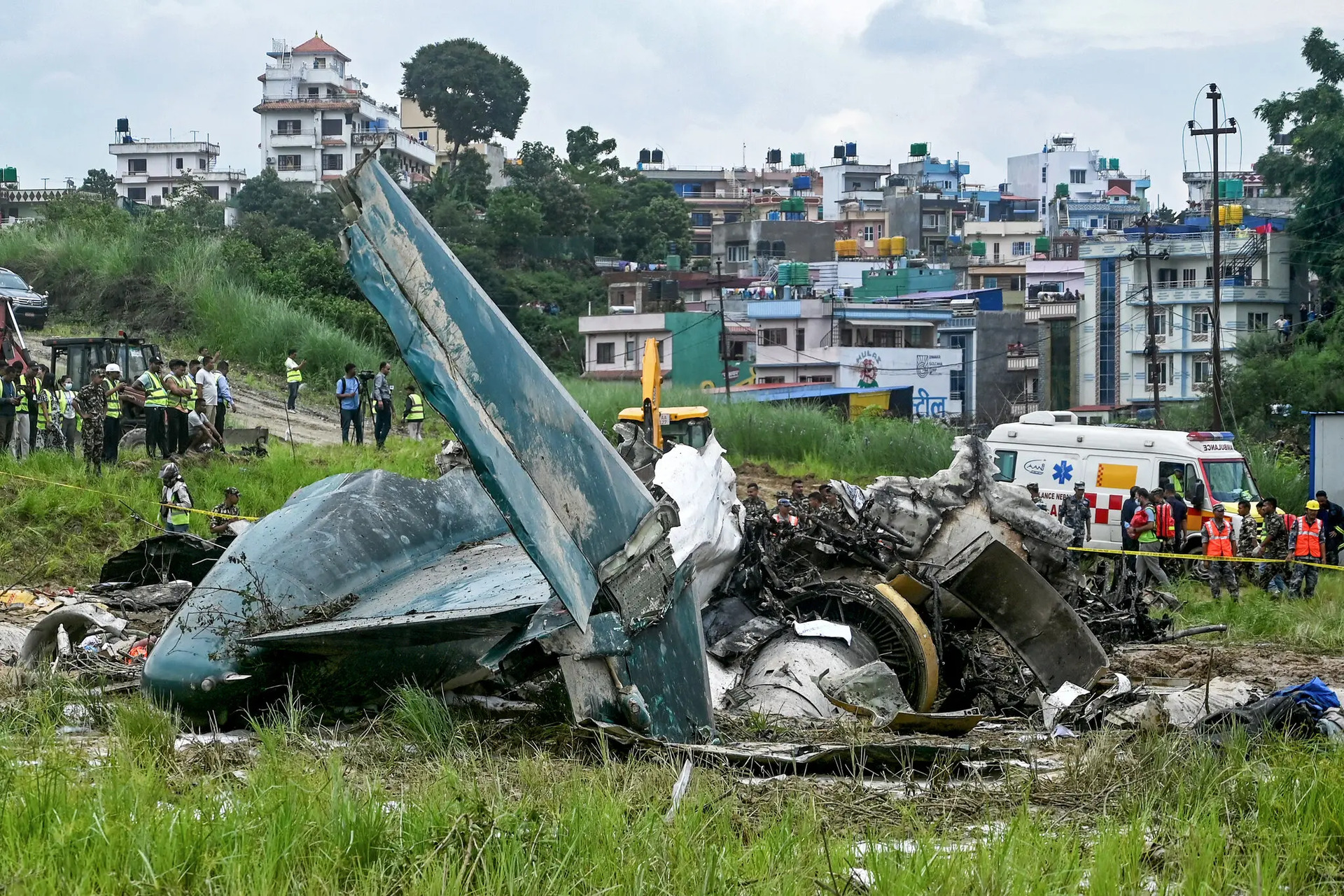 Hiện trường vụ tai nạn hôm 24/7. (Ảnh: Getty Images)