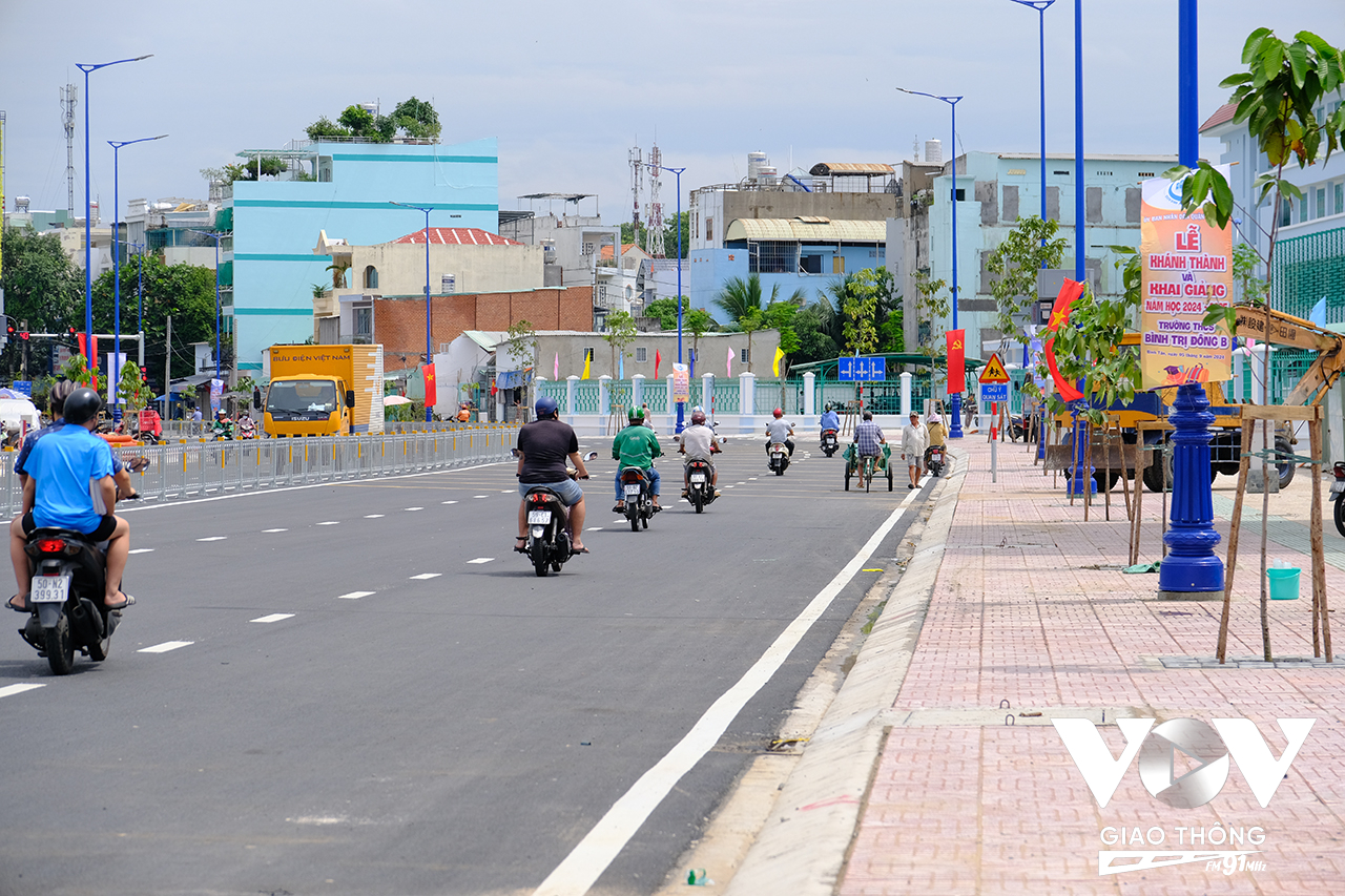 Đoạn đường nâng cấp, mở rộng với chiều dài khoảng 300m (đoạn từ đường số 29 đến Tỉnh lộ 10), bề rộng mặt đường 40m