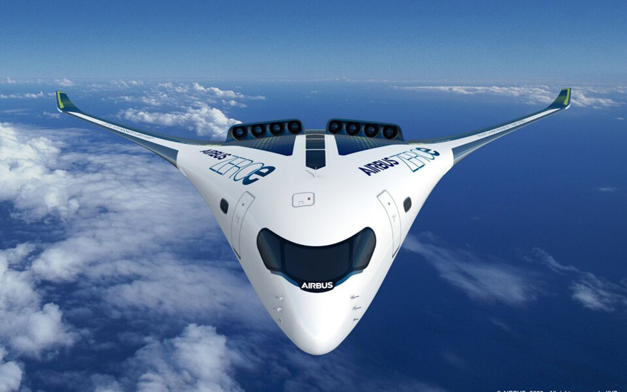 Ý tưởng máy bay không phát thải ZEROe của Airbus - Ảnh Telegraph.co.uk