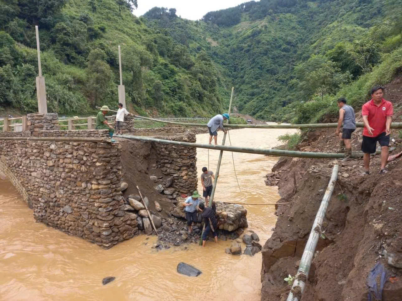 Những ngày qua trên địa bàn huyện Mù Cang Chải cũng phải gánh chịu những thiệt hại do mưa lũ.