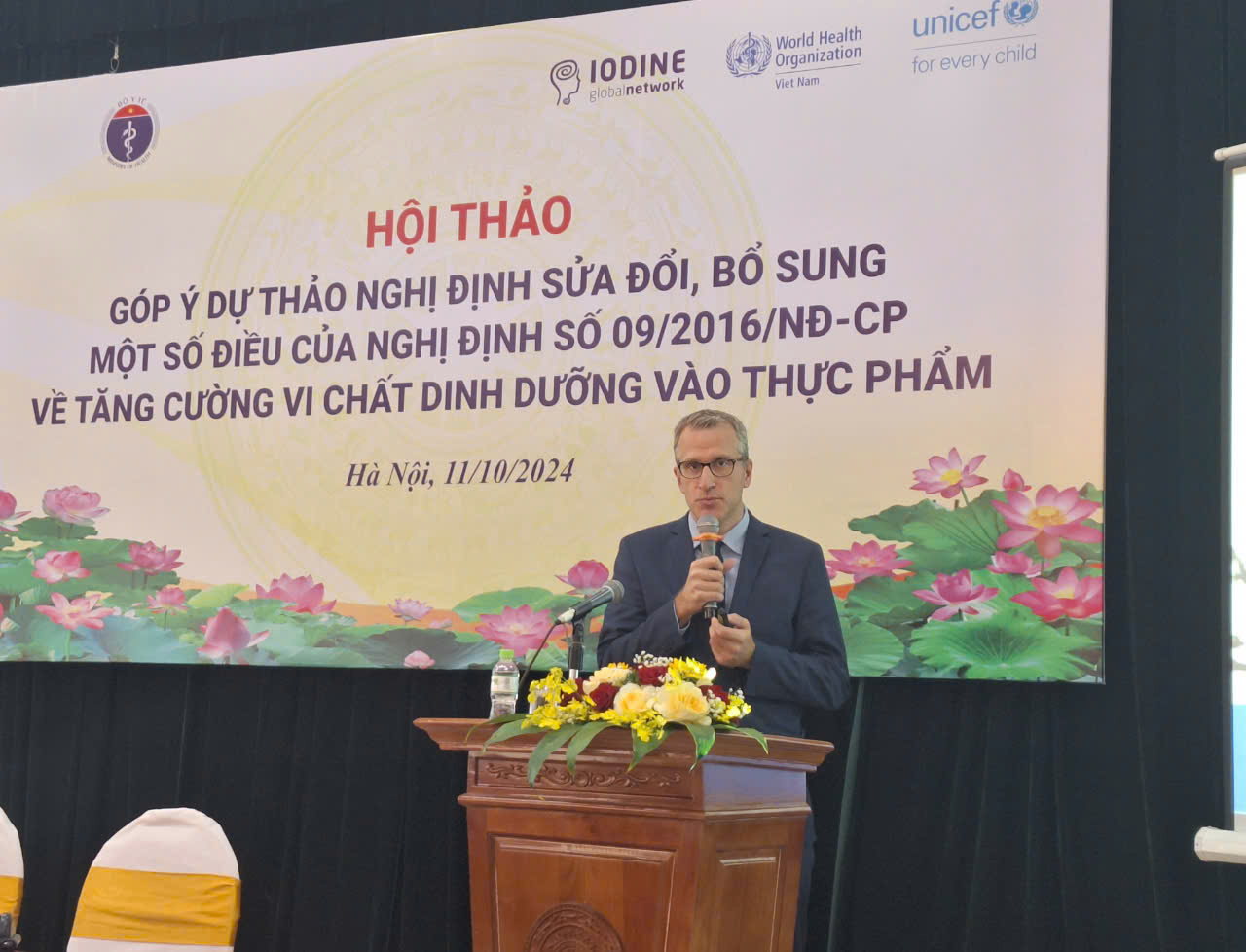 Tiến sỹ Roland Kupka - Cố vấn dinh dưỡng khu vực, Văn phòng UNICEF khu vực châu Á Thái Bình Dương